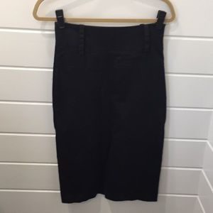 Black pencil skirt